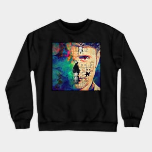 Hannibal Lecter Puzzle Skull - What Lies Beneath Crewneck Sweatshirt